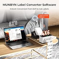 MUNBYN Bluetooth Etikettendrucker, 4x6 Versandetikett Drucker, Weiß, 941B – Ansicht 4
