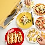 Nostalgia NRMO7YW6A Retro Compact Countertop Microwave Oven, 0.7 Cu. Ft. 700-Watts with LED Digital Display, Child Lock, Easy Clean Interior, Yellow - Image 3