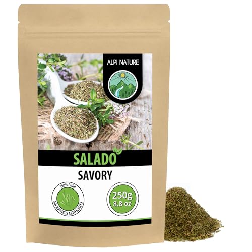 Alpi Nature Ajedrea Seca 250g, Hierba Ajedrea Seca y Frotada para Cocinar, Satureja