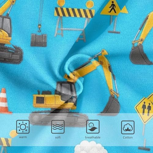 Yellow Construction Vehicles Toddler Underwear Girls, Cotton Underwear Girls, 2T–8 Years3
