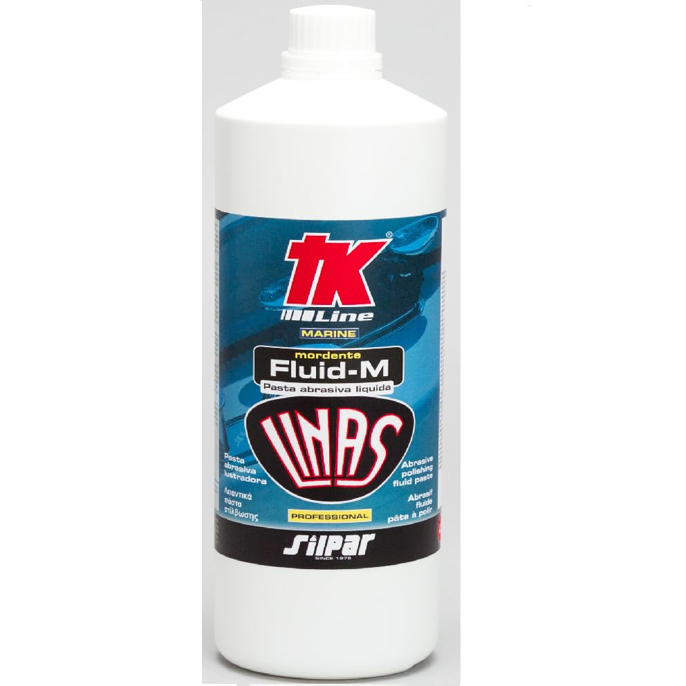 Linas Fluid-M (1 Litro)- Pasta Abrasiva Fluida per Lucidatura Vernici e Gelcoat - 40.146