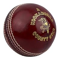 Kookaburra County Star Cricketball für Herren, 155 g, Rot