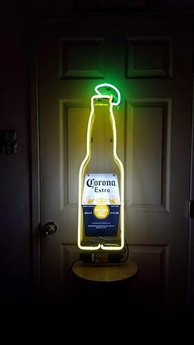 Queen Sense 14 "Coronas botella extra neón signo luz acrílico hecho a mano hombre cueva cerveza pub bar pared decoración lámpara WB355