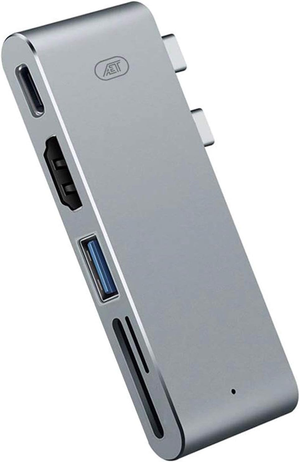 Hakunahub USB-C Hub to HDMI 4K, Type C to HDMI 2 USB3.0 PD Adapter, Portable Converter Adaptor for '18/'17 MacBook Pro/Samsung Galaxy S8/S8 Plus, Multi-Port Charging & Connecting Adapter