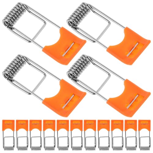 TOBBOMEY 100 Piezas de Clips para Luz Empotrada Resorte, Abrazaderas para Luces LED Empotrables, Accesorios de Sujeción para Instalación en Plafones y Techos de Interior