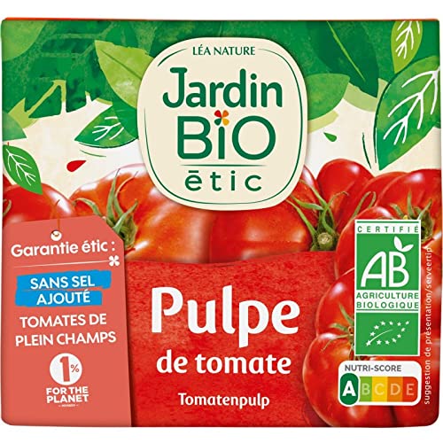 JARDIN BIO ÉTIC PULPE DE TOMATE BIO BRIQUE 500G - JARDIN BIO ETIC - LOT DE 4 - Offre Special