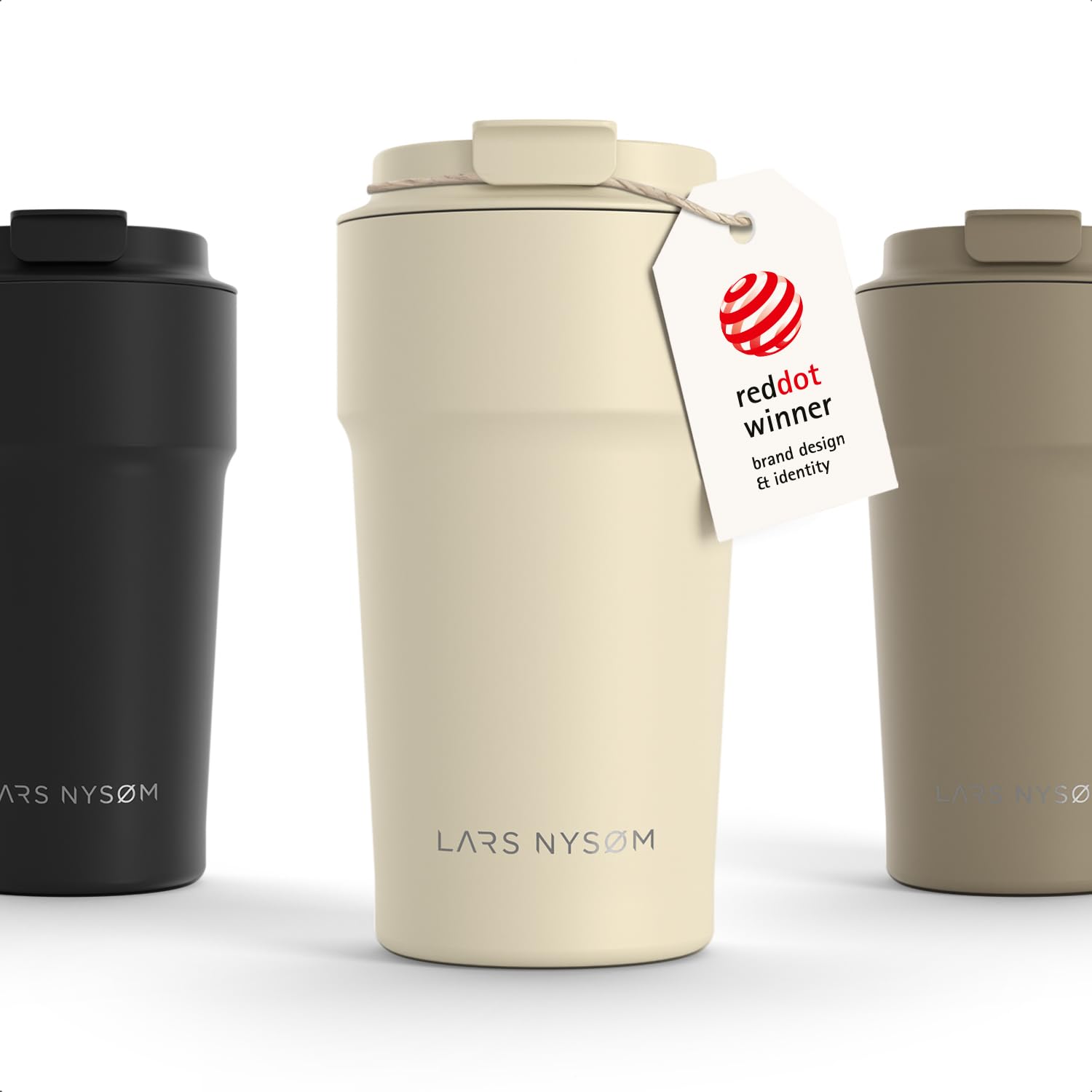 LARS NYSØM Coffee Cup Travel Mug 500ml - Coffee Travel Mug Leakproof Lid