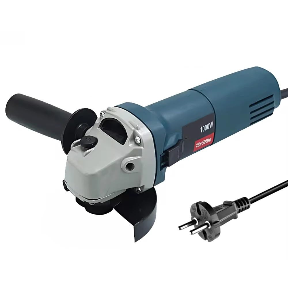 Ewsdsfs 125Mm M14 1000W Electric Angle Grinder 100Mm 125Mm Corded Grinding Machine 6 Variable Speed Cutting Polishing Power Tool(125Mm M14)