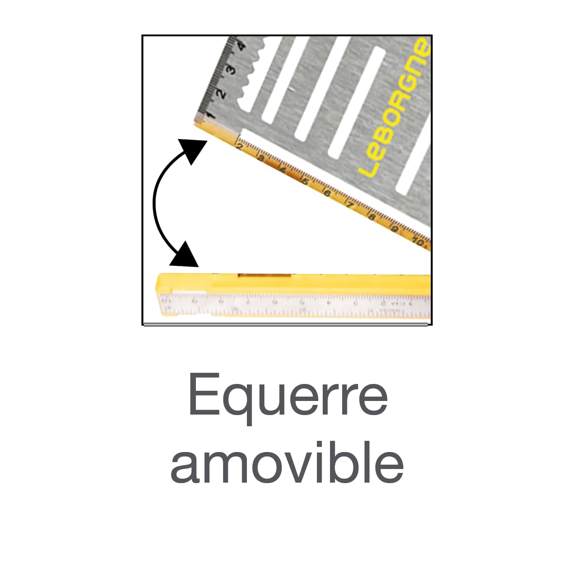 Équerre à Pivot Sylvapro® 20 cm – Équerre Menuisier Aluminium Réglable 0° à 180° avec Niveau à Bulle et Réglet Métallique – Outil de Traçage pour Ossature Bois, Charpente et Scie Circulaire
