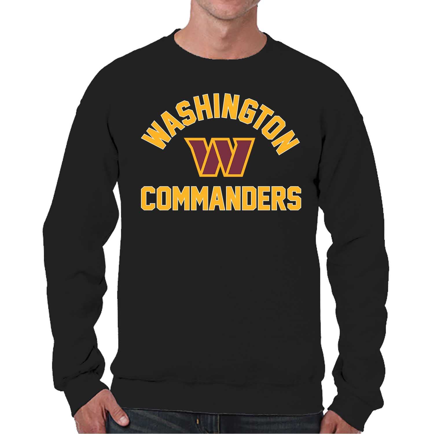 Team Fan Apparel NFL Adult Gameday Football Crewneck Sweatshirt - Cotton Blend - Stay warm, Comfortable & stylish on Game Day | Offiziell lizenzierte NFL-Fan-Bekleidung – Unisex-Rundhalsausschnitt mit Air-Jet-Garn, tagless Fit, Thermodruck-Grafik