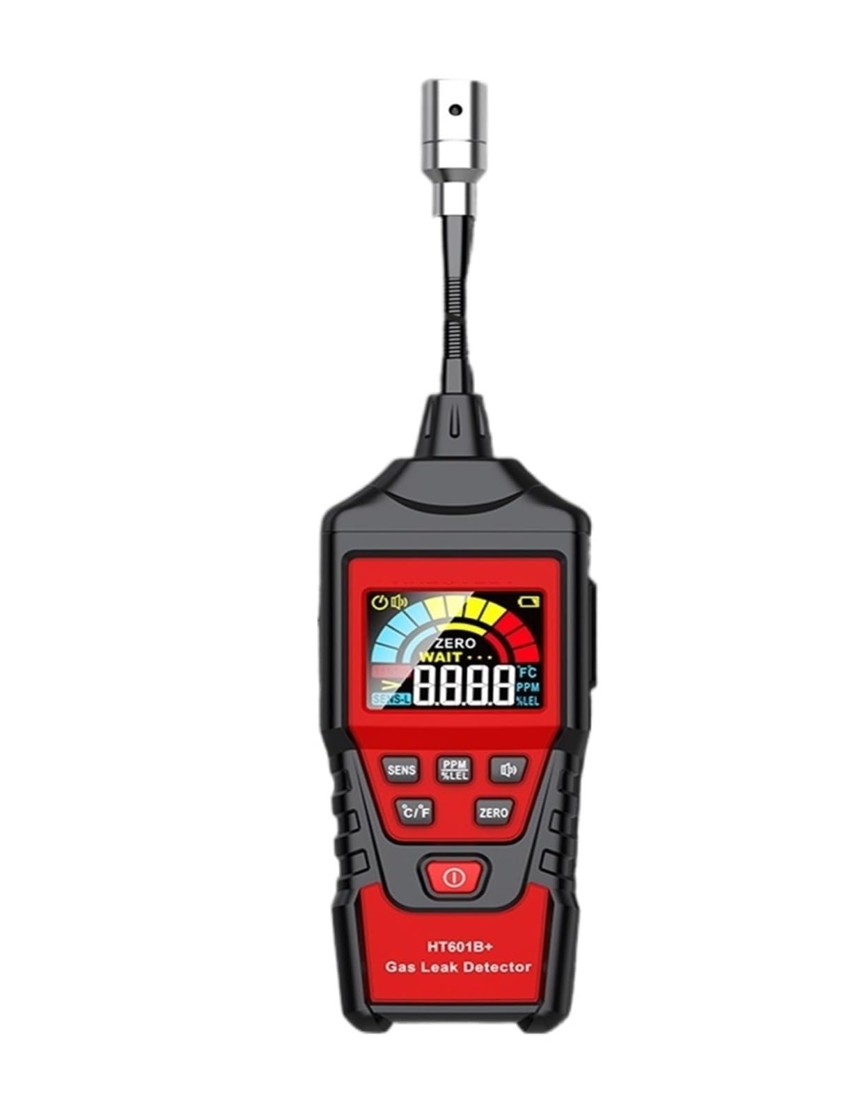 Slzjwlppa One Color Gas Leak Detector Analyzer Sound & Screen Alarm Combustible Flammable Natural Methane Tester Quick Detection