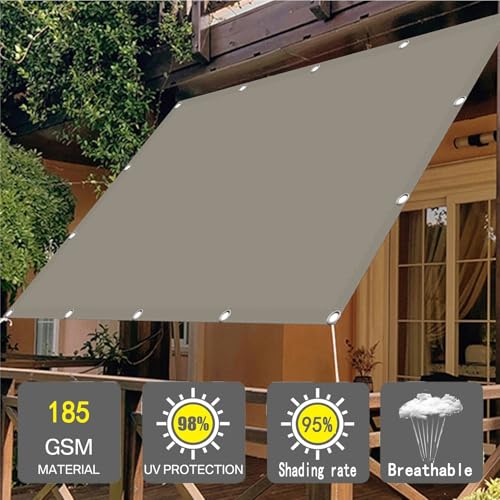 Voile d'ombrage rectangulaire perméable pour éviter les poches d'eau de pluie - 4