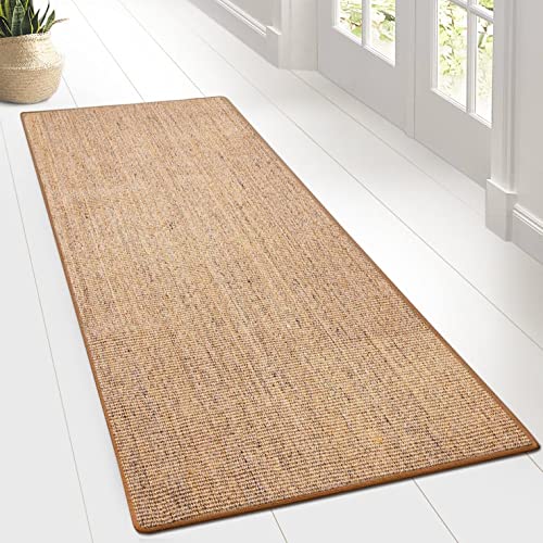Sylt Sisal Rug Floor Runner, Woven Natural Fibre Area Rug, Home Bedroom Living Room Carpet, Cork (66 x 100 cm) - Cosy Home Interiors Sylt Sisal Rug Floor Runner, Woven Natural Fibre Area Rug, Home Bedroom Living Room Carpet, Cork (66 x 100 cm) - Image 6