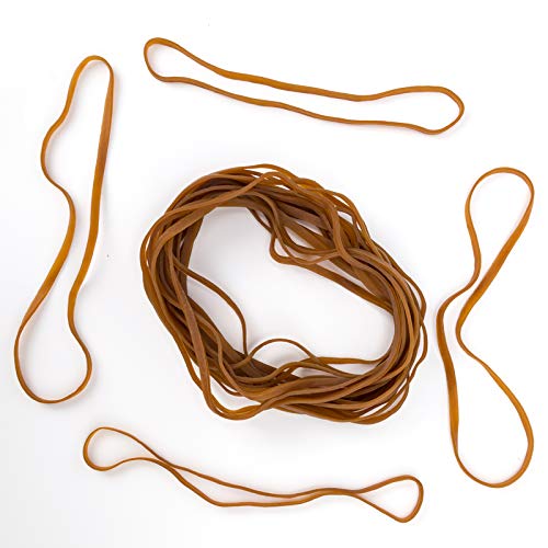 AIEX Large Thick Rubber Bands Big File Bands Elastic Heavy Duty Rubber Bands for Trash Can School,Home or Office (15.7 Inches Stretched Length, 60 Pack)