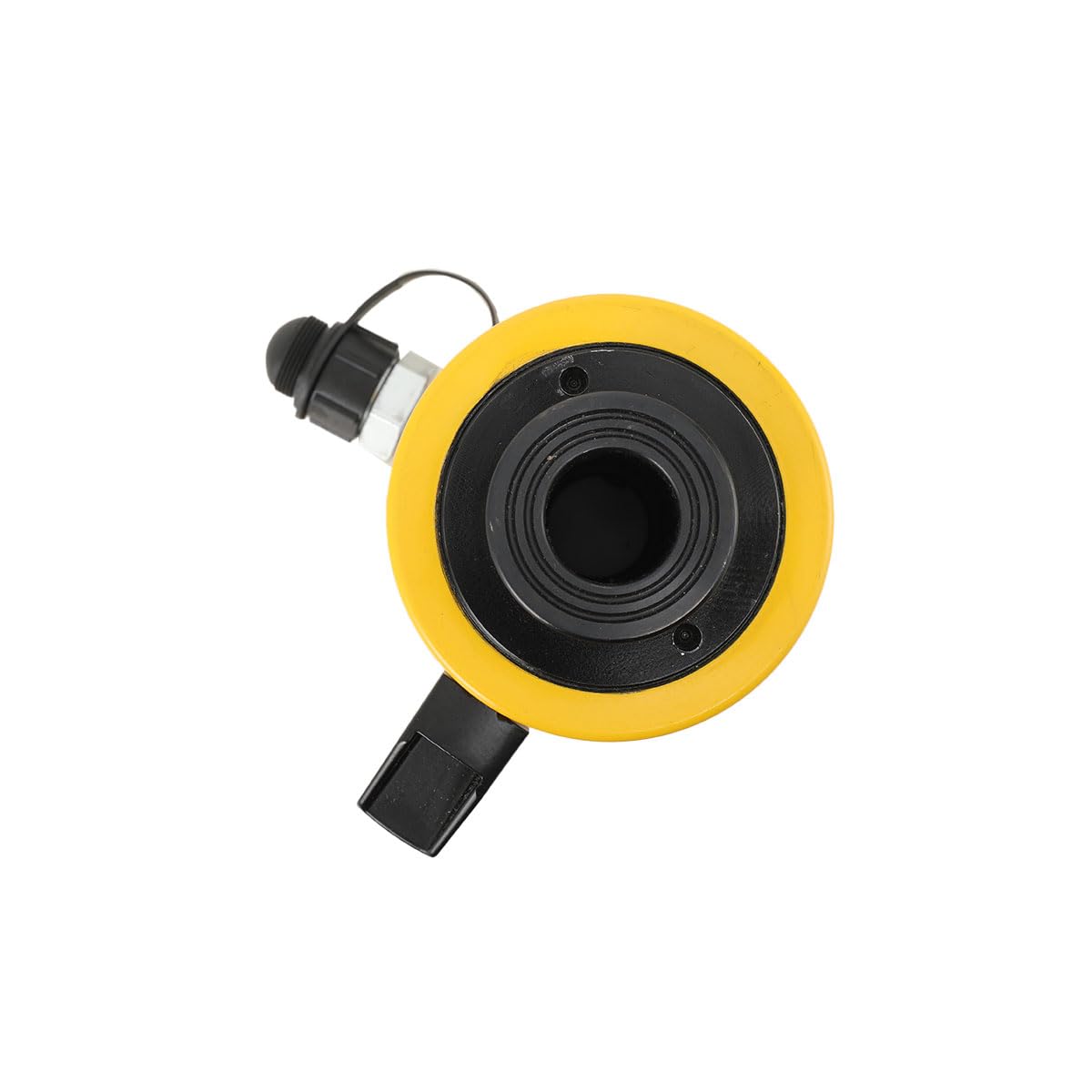 20 Ton Hohlzylinder, Hub 50mm Ø28mm Bohrung, Einzelwirkender Hydraulikzylinder Hohlkolbenzylinder 44000LBS, Tragbarer Hydraulische Hebezylinder, für Gebäude und Brücken