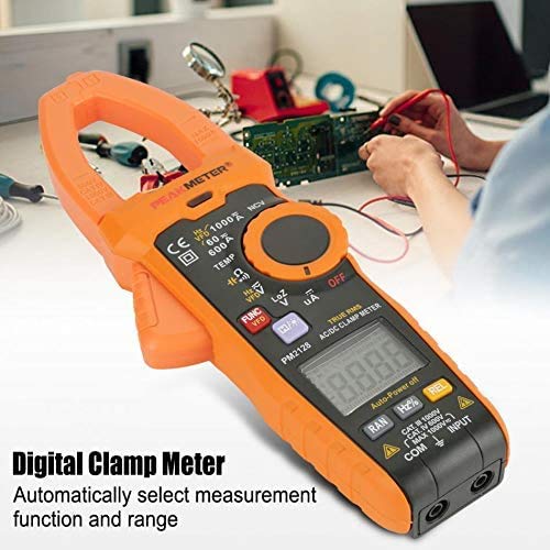 PM2128 Digital AC/DC Clamp Meter Voltage Current Meter Resistance Capacitance Tester