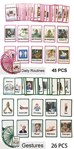 Daily Routines Gestures English Flash Cards Pocket Card Learning Toys for Children Pre-Kindergarten Kids Education Aids