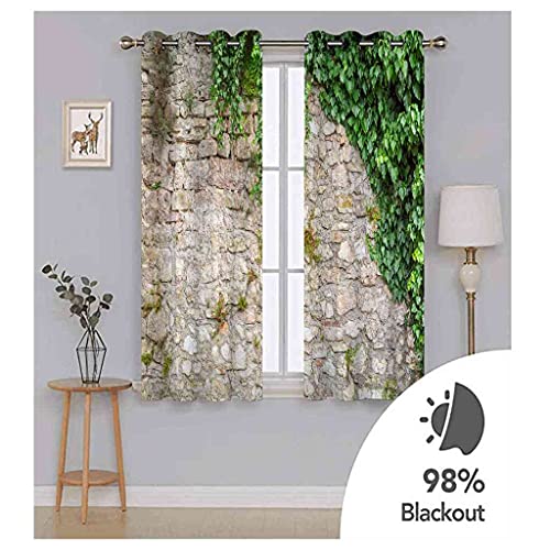 Rideaux occultants 140x160 rideaux oeillets polyester isolant 3D - 6