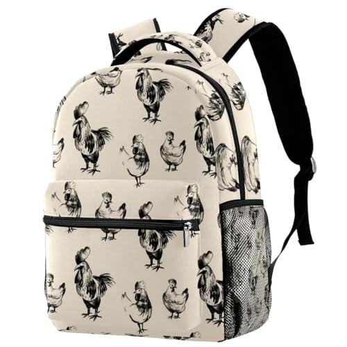 Sac à dos d'école pour adolescents et sac de voyage léger pour femmes