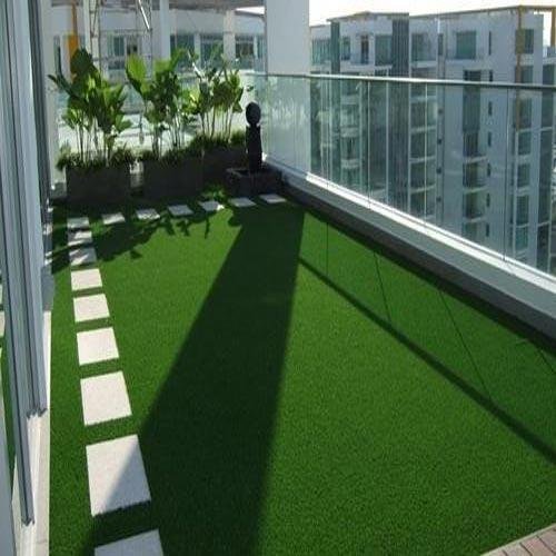 GO Green 25MM High Density Artificial Grass for Balcony, Lawn, Garden, Terrace, Doormat, Runner (2 X 10 FEET)