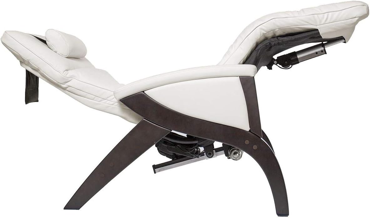 ZGR Newton SV-630 Dual Power Infinite Position Zero Anti Gravity Recliner Chair with Heat and Air Massage - Ivory Leather with White Glove in-Home Delivery and Setup