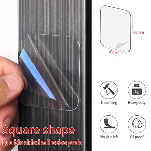 Image of 30 PCS Double Sided Tape, Sided Adhesive No Trace Sticker Pads Mounting Tape Super Strong Heavy Duty Washable Sticky