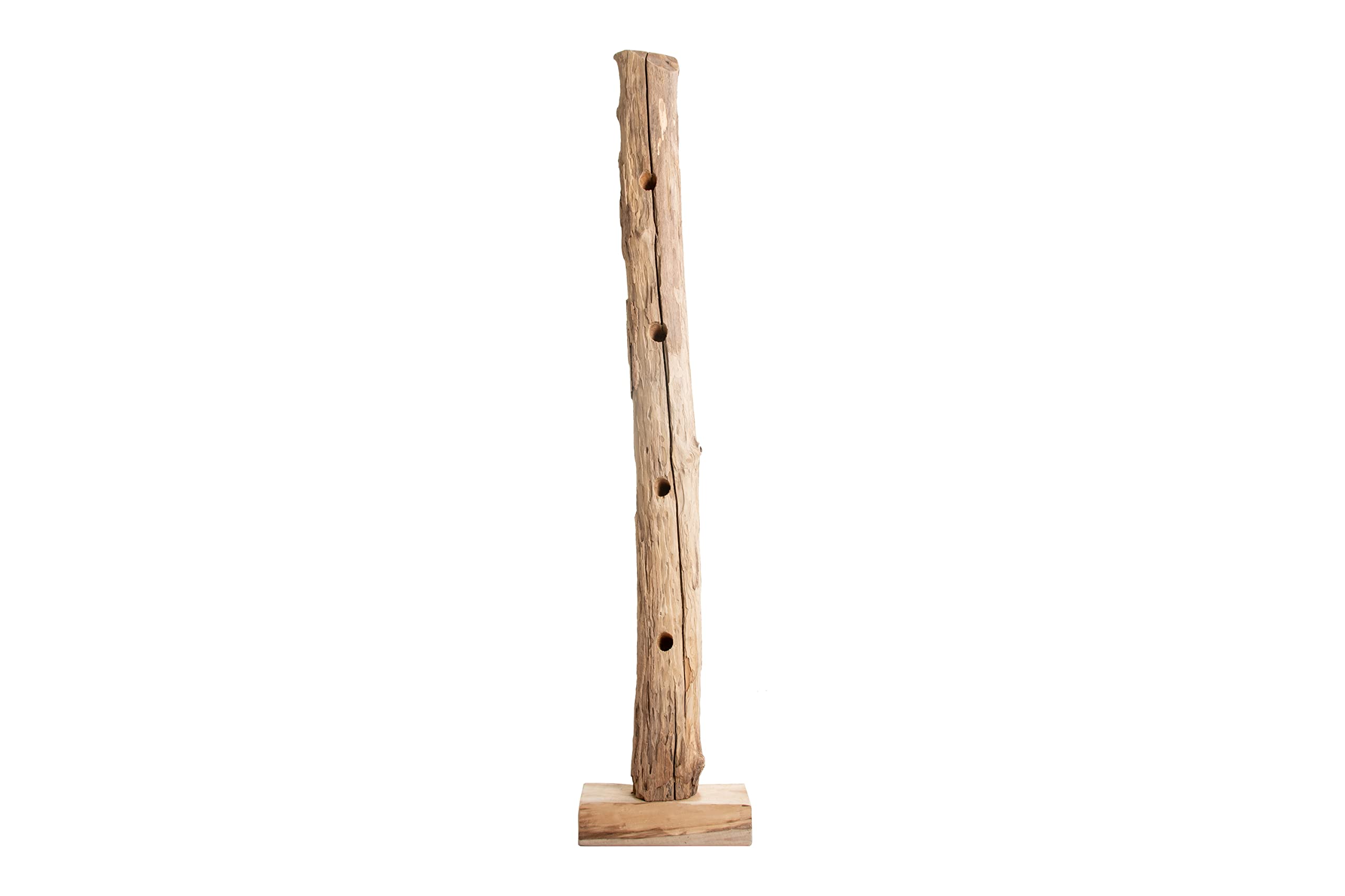 SAM Weinflaschenhalter Laval aus Teakholz, naturbelassen | Flaschenständer aus Massivholz, Weinhalter ca. 40 x 25 x 185 cm