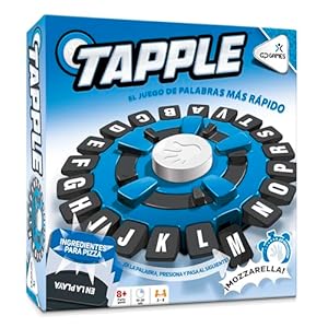 TAPPLE Juego de Palabras de Ritmo rápido en Español, Juego de Mesa, Juego para Adultos y Niños, 144 categorías en 36 Tarjetas, Juegos para niños +8 años, 2 a 8 Jugadores, (TAP00000)