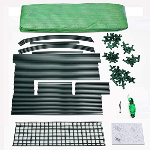 Strong Camel New Large Lean to Walk-in Wall Mounted Greenhouse 10x5x7'H w 3 Tiers/6 Shelves Gardening (Green)