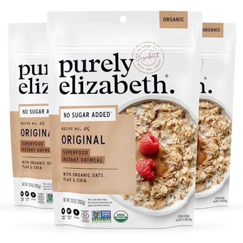 ★purely elizabeth Superfood Oats, 10oz, 3 bags