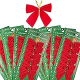 moños navidad manualidades 🎀 El paquete incluye: 60 lazos de navidad de color rojo.