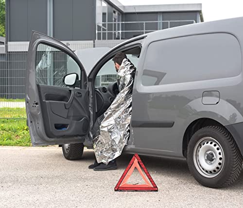 PIQIUQIU 10 Stück Rettungsdecken (160 x 210 cm) – Multifunktional Rettungsfolie Wärmedecke Schutzdecken - Image 7