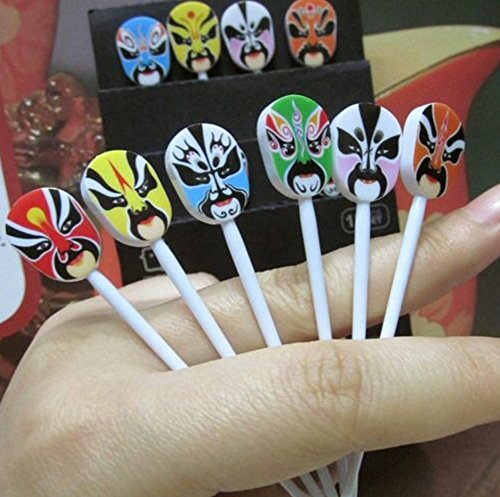 EZ Life Party Picks - Mask Design - Pack of 12 - Multi Color - Tableware, Barware & Dining Accessory 2