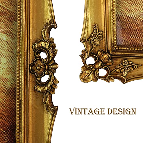 Zocolor 10 X 13 Antique Picture Frame Ornate Textured Hand-Crafted Resin Vintage Photo Frame With Glass Front, Wall Hanging Home Decor (Bronze, 10/13) #TOP1