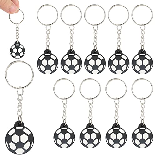 12 Pièces Mini Porte-Clés Ballon de Football, Faveurs Ballon de Football pour Sacs à Dos, Joueur de Football-Cadeaux Porte-Clés Avec Breloques Sport pour Adultes Et Enfants, Décorations de Fête
