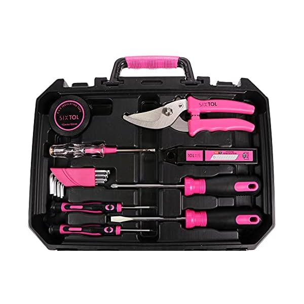 SIXTOL HOME PINK 88 Werkzeugset im Koffer | Für den Heimgebrauch – Bild 5