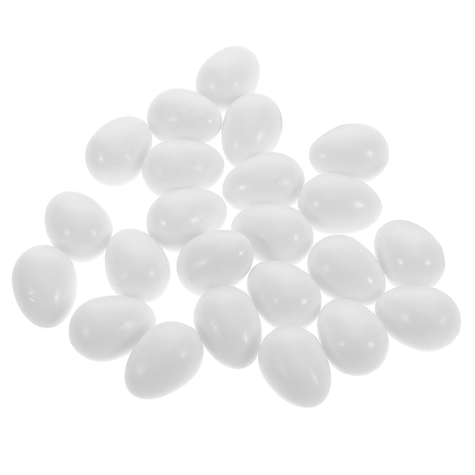 GATHINESS 24pcs Realistic Plastic Fake Eggs for Parrots and Parakeets, Educational Tool and Resistant to Breaking, Clutch Eggs in Aviary Breeding Supplies with Lifelike Size and Natural