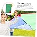 FELTECHELECTR Rainbow Parachute for Kids Outdoor Group Play Game for Kindergarten Colorful 10ft Play Parachute for Cooperative Activities and Team Building