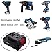 2Pack 5.0Ah BAT609 Battery for Bosch, 2 Pack 18V Li-ion Replacement Battery for Bosch BAT609G BAT618 BAT618G BAT619 BAT619G BAT622 BAT620-2PK SKC181-202L