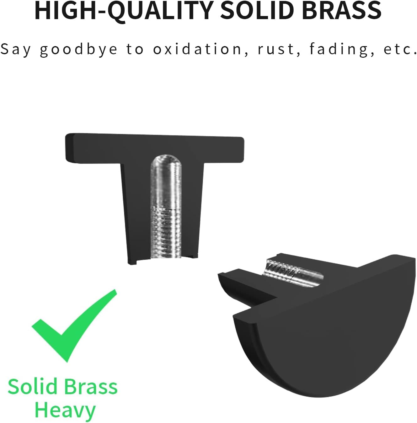 Pomelli Per Mobili Rotondi Neri - 12 Pezzi Con Viti Per Armadi E Cassetti - Foto 7