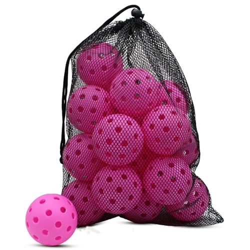 Image of Magicorange Pickleball Balls,USAPA Approved 40 Holes Outdoor Pickleballs | 6 /20 Pack with Mesh Bag for All Paddles and Courts,Weather Resistant,High Elasticity, Durable Seamless Design,Easy to Control