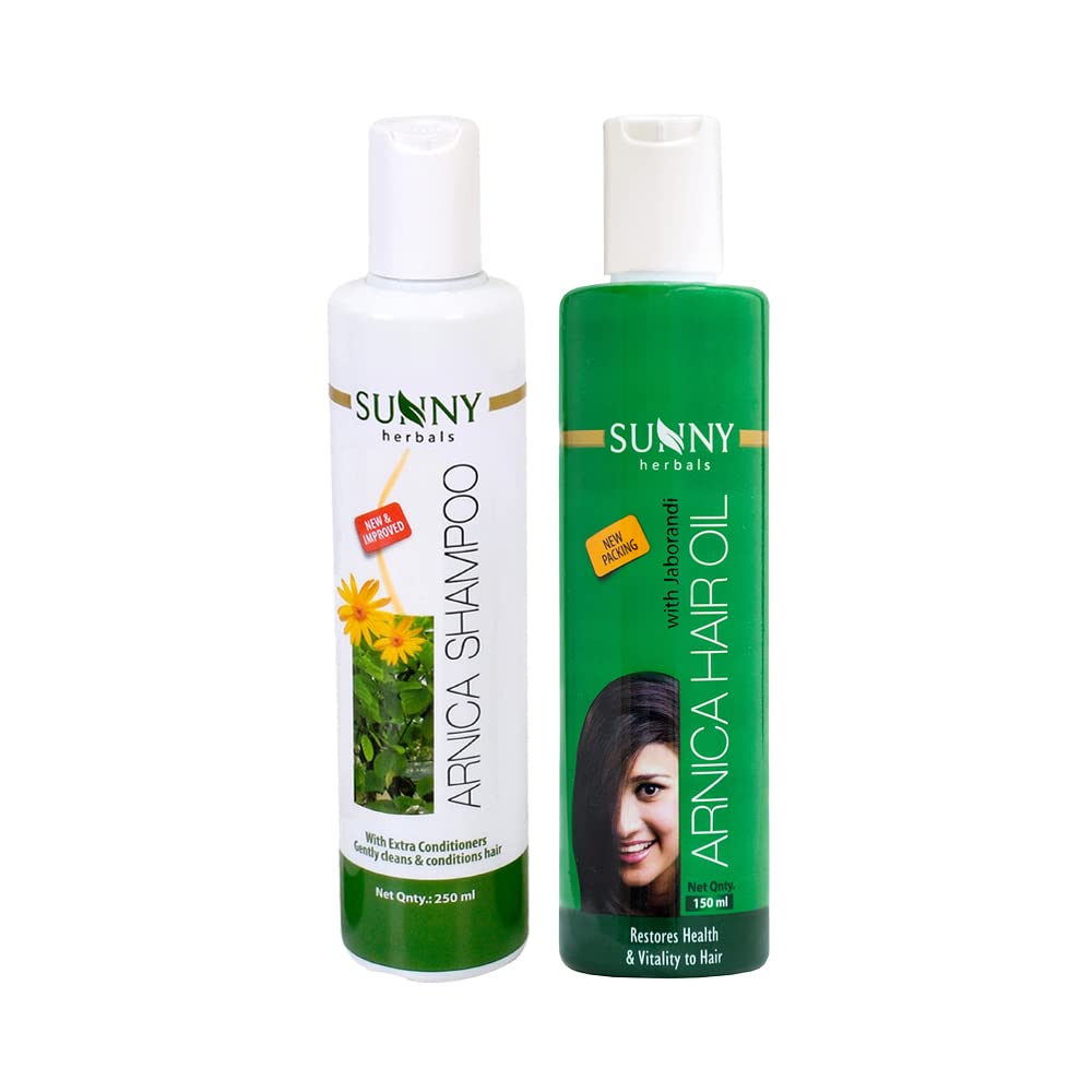 Sunny Herbals Arnica Shampoo(250ml) Hair Oil(150ml), Improved pH Balanced For Soft,Healthy,Controls Hair fall & Dryness of Hair,Restores Hair Vitality-image-36