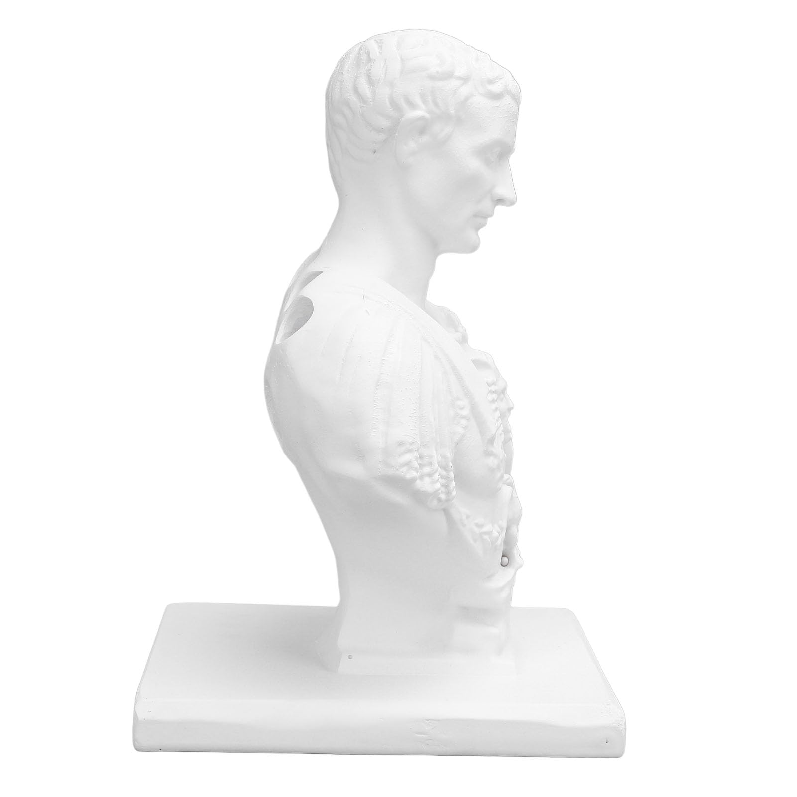 Statue buste porte-stylo en résine avec 11 emplacements pour bureau