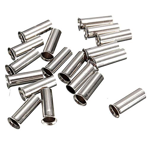NO LOGO CCH-DLJIETOU, 100pcs Wire Strip Copper Ferrules Kits Cable Housing End Non-Insulated Ferrule SetTin Plating 0.5mm-16mm (Size : 4 mm2)