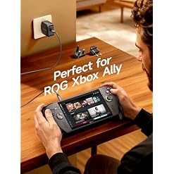 Jsaux 65w usb c charger for nintendo switch 2 tv mode power supply with euuk plugs and 2m cable gan pd fast charging for steam deck rog ally galaxy pixel iphone 1516 macbook ipad