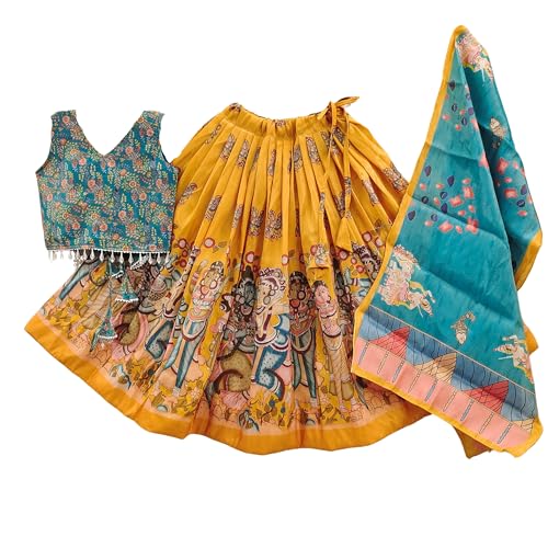 Image of Girls Simar Soft Silk New Traditional Printed Readymade Lehenga Choli -Ethnic Wear Wedding Outfits (Suitable For Girls 2 To 8 Year)