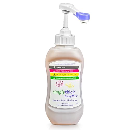 SimplyThick EasyMix | 92 porciones | Espesante de gel para personas con disfagia y trastornos de deglución | No alterará el sabor del líquido |