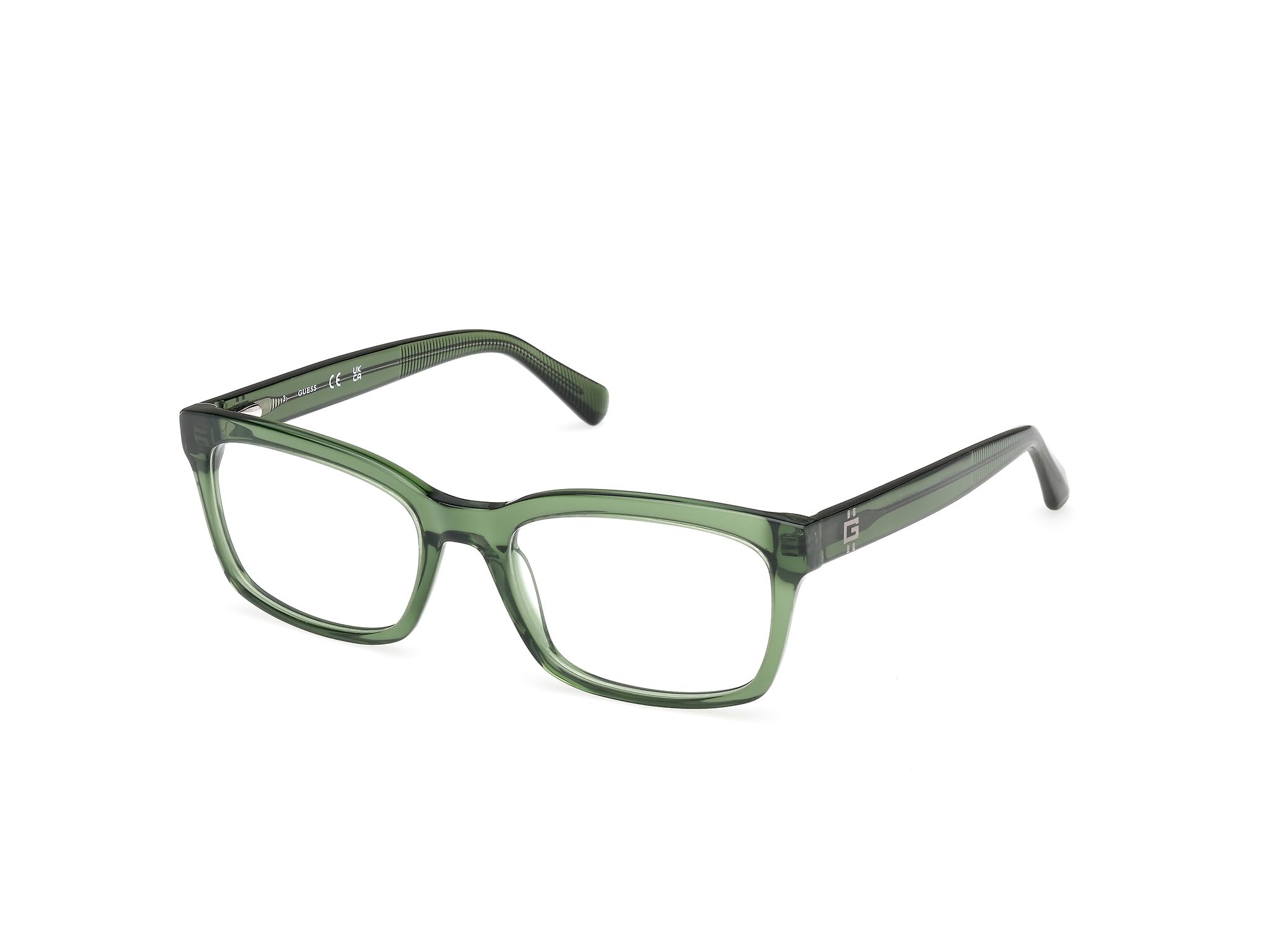 GUESS Montatura GU50252 096 shiny dark green 57/19/145 Uomo
