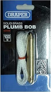 Draper 60698 Expert Brass Plumb Bob with 5m Nylon Line