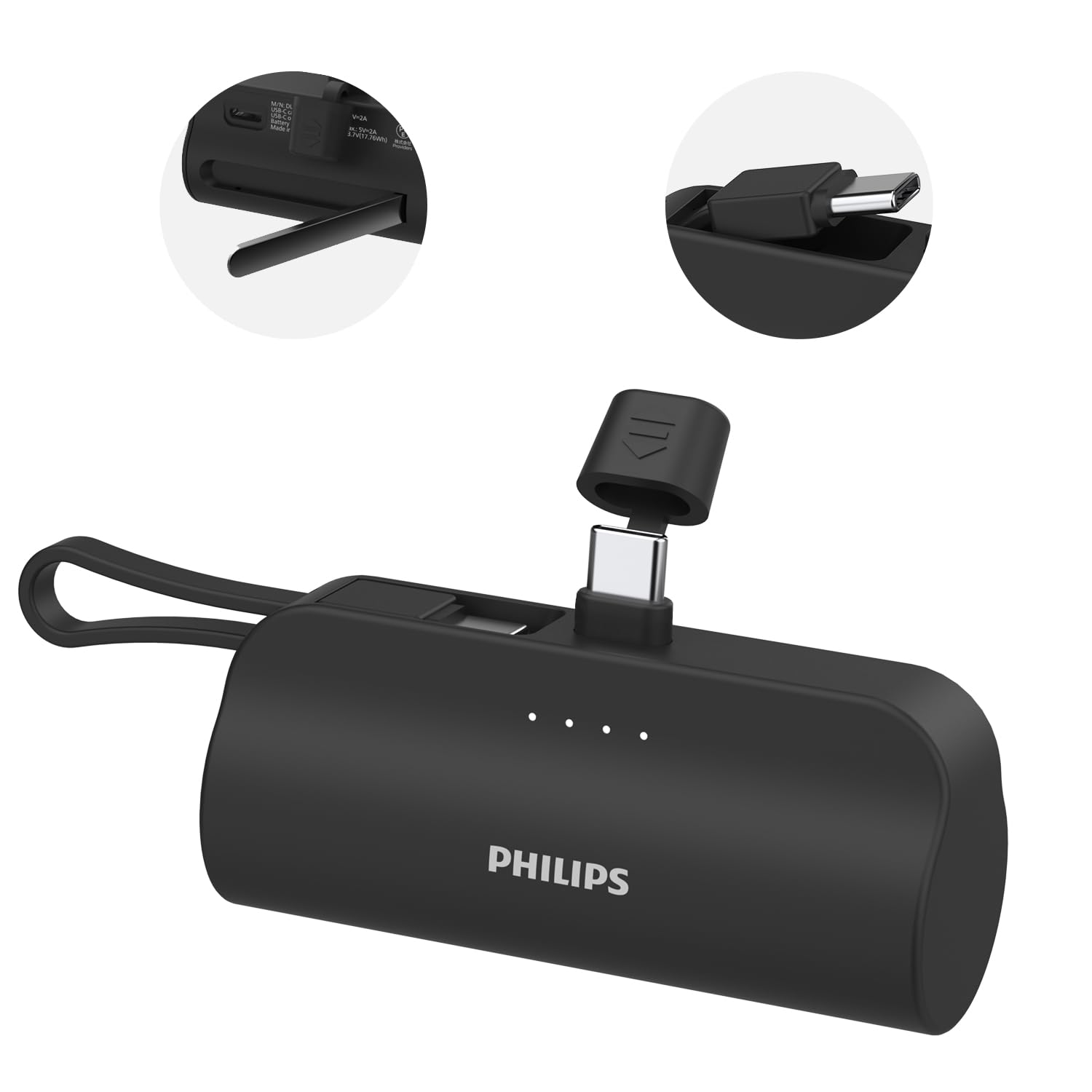 Amazon | Philips (フィリップス) モバイルバッテリー 4800mA大容量